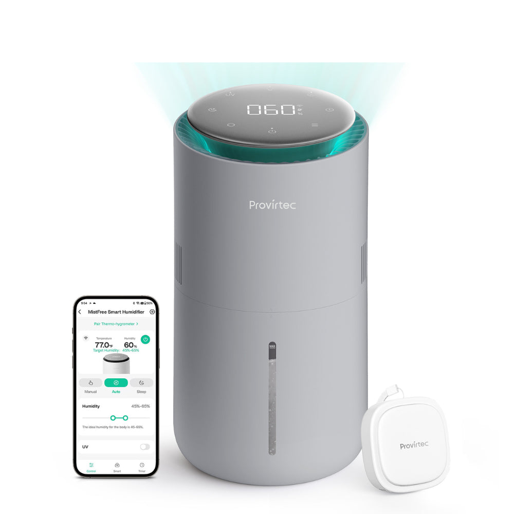 evaporative humidifier, Provirtec HC-03 MistFree smart humidifier