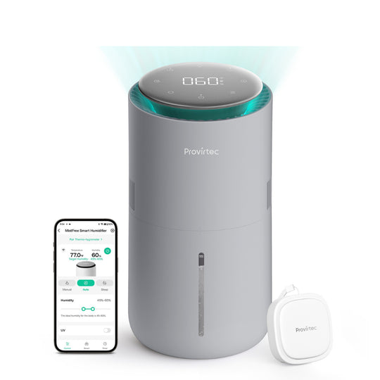 evaporative humidifier, Provirtec HC-03 MistFree smart humidifier