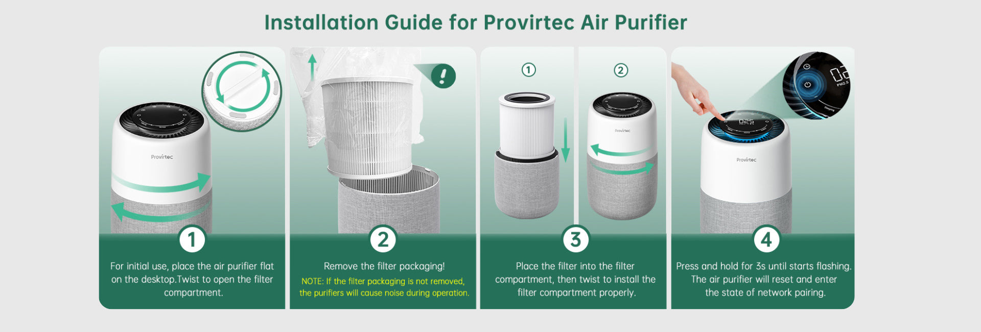 HEPA air purifier for mold