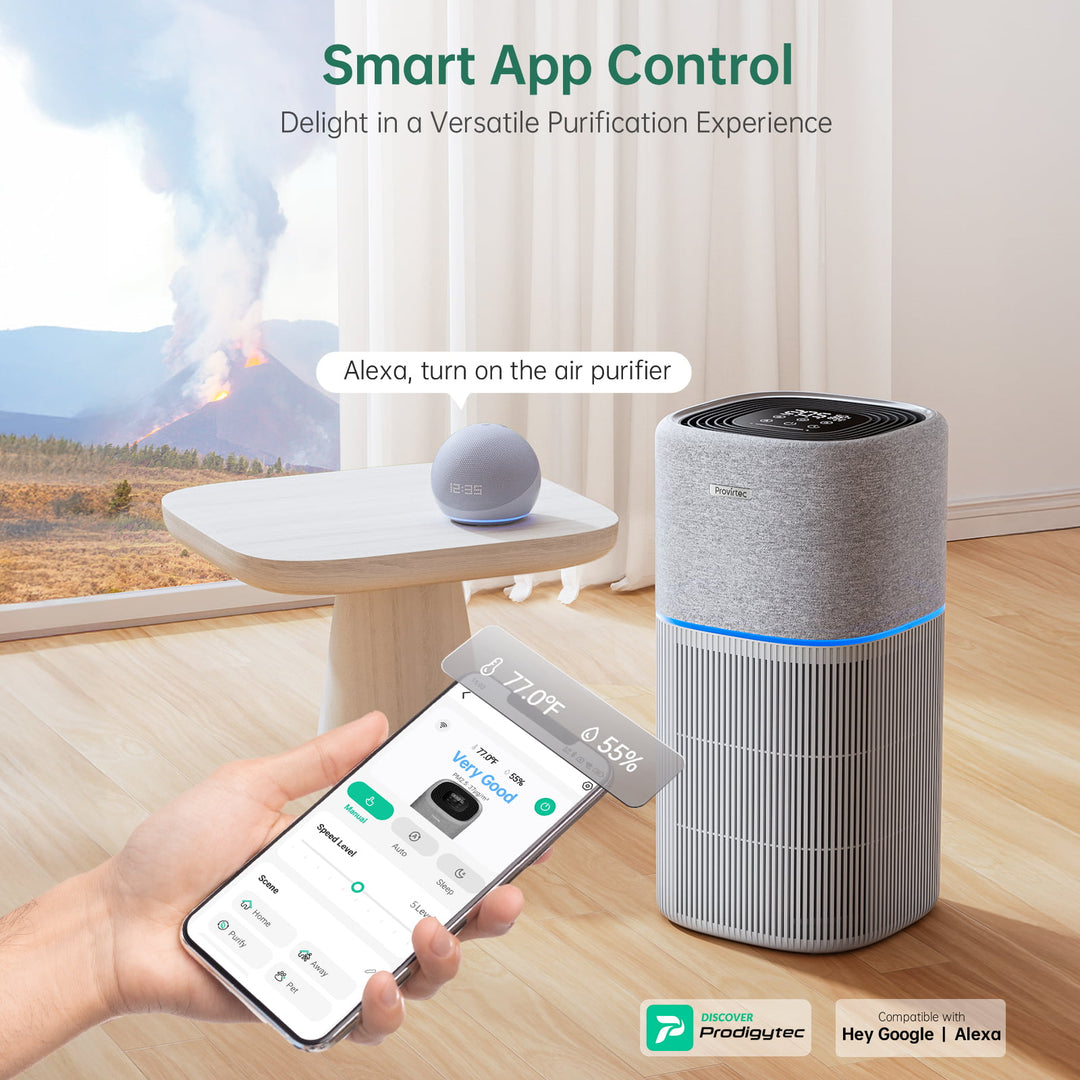 HEPA air purifier with app control