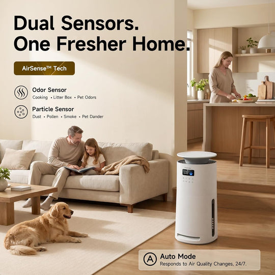 Provirtec Pawtent Ultra Pet Air Purifier, Odor and PM2.5 Sensors