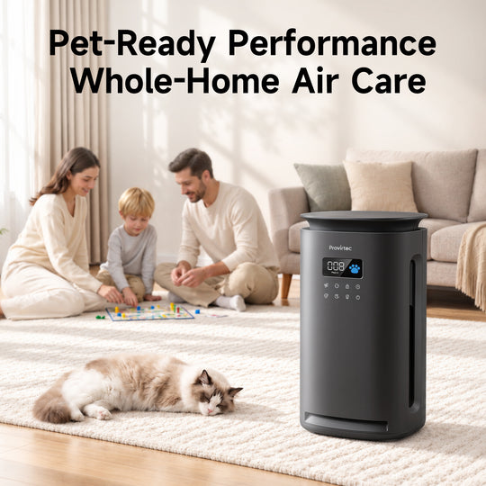 Provirtec Pet Air Purifier for Home with H13 HEPA Black