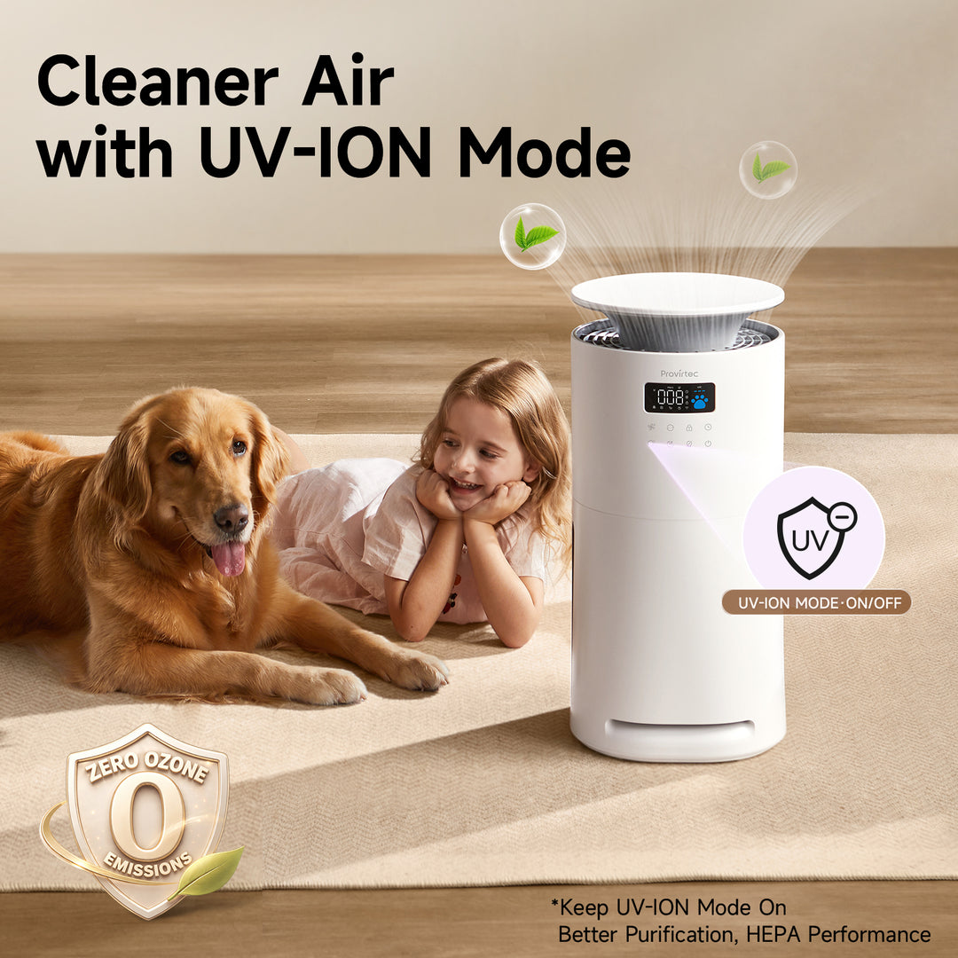 Provirtec Pawtent Ultra Pet Air Purifier, No Odors, No Allergens, 2-Year Filter Life
