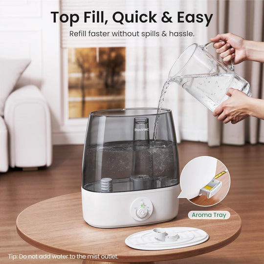 Provirtec CleanMist Ultrasonic Humidifier HC-12