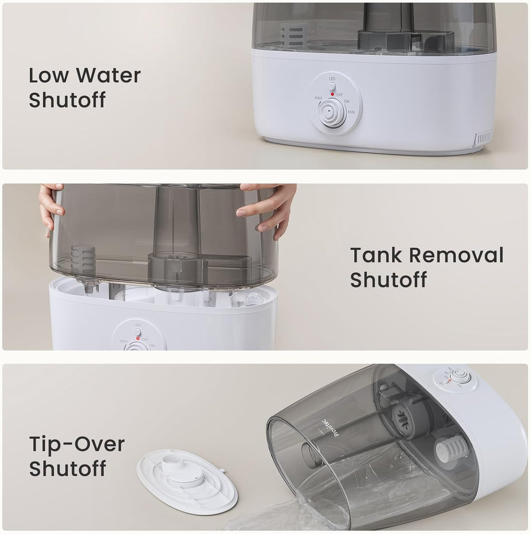 Provirtec CleanMist Ultrasonic Humidifier HC-12