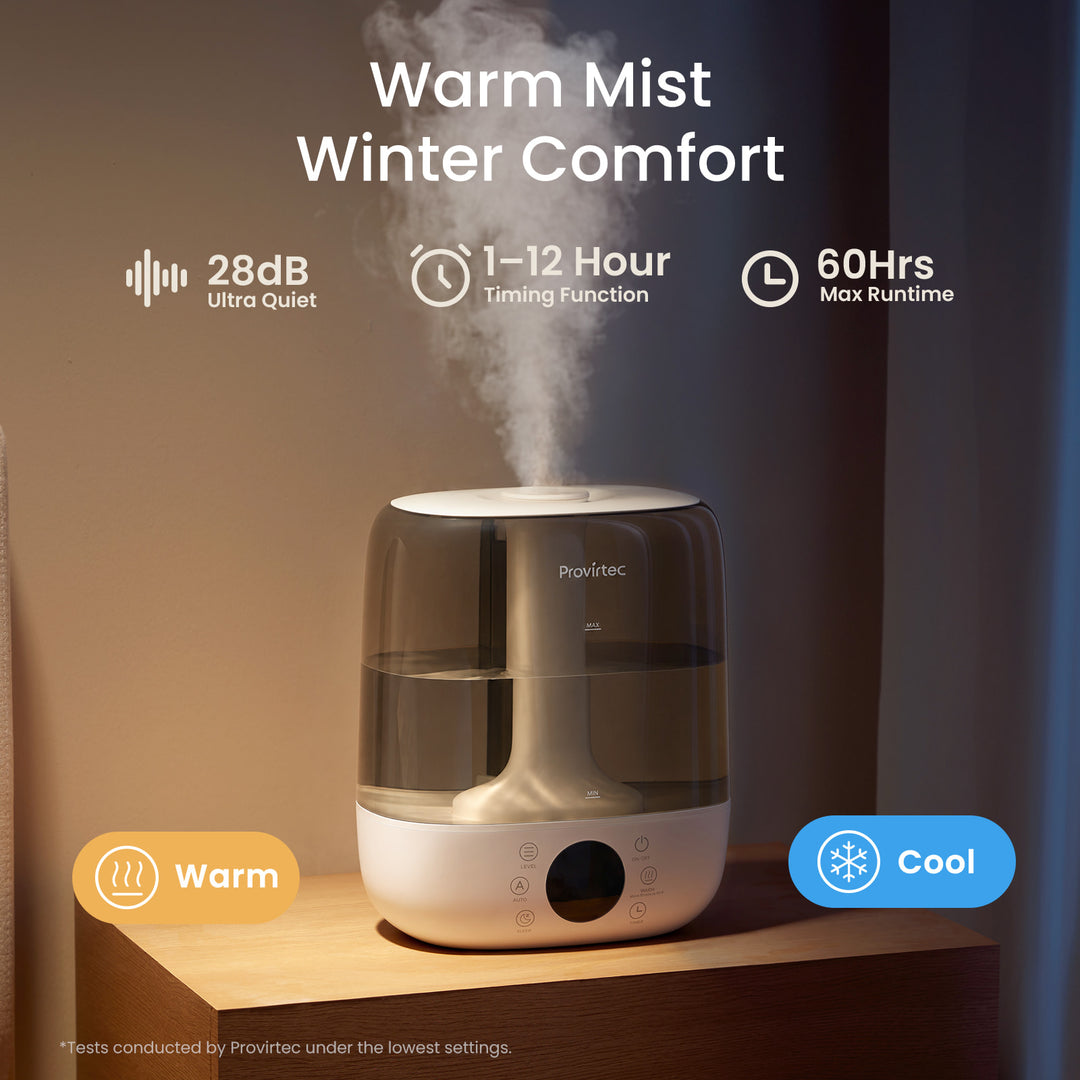 Provirtec Warm & Cool Mist Ultrasonic Humidifier HC-02