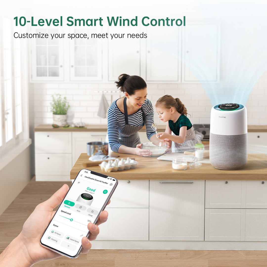 provirtec clearbreathe smart air purifier